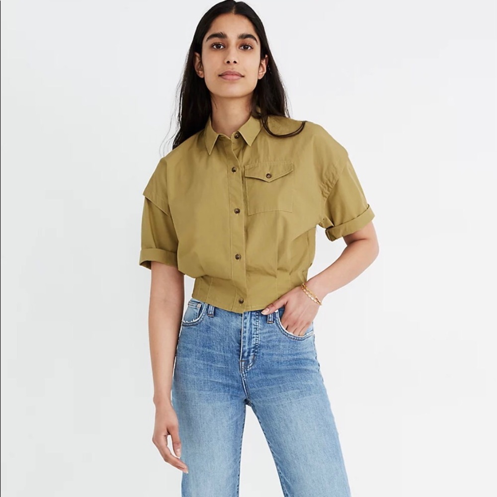 Madewell Military Crop Shirt